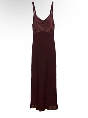 Elegant Burgundy Slip Dress